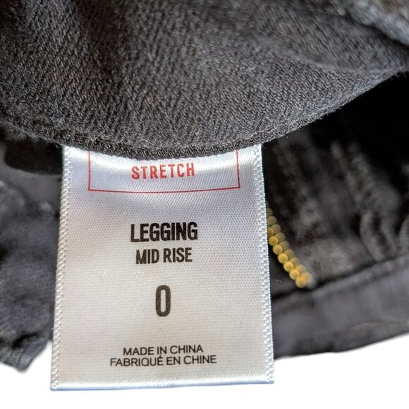 Express Black Mid Rise Stretch Jeggings - 0 - Picture 5 of 9